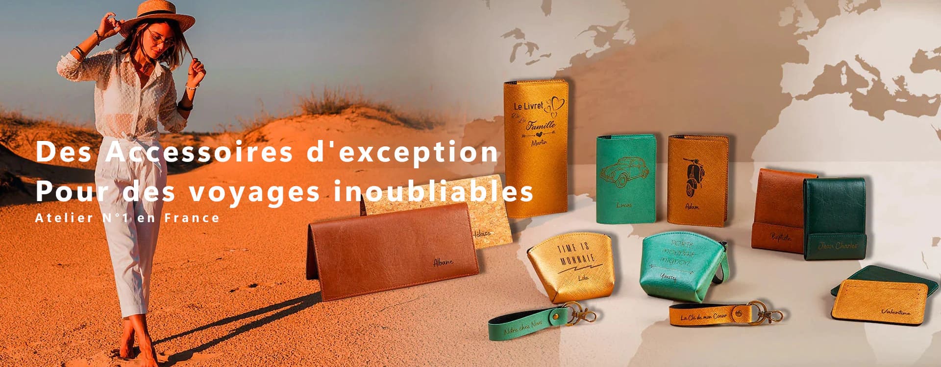 Collection Accessoires et Maroquinerie Personnalisée
